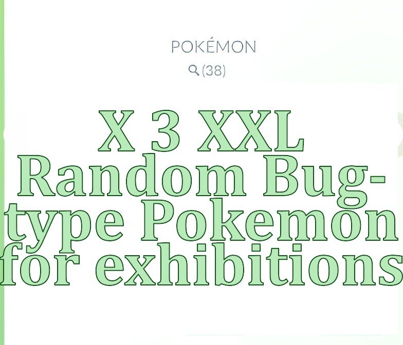 X 3 XXL Random Bug-type for exhibitions | Tr-de Go✨