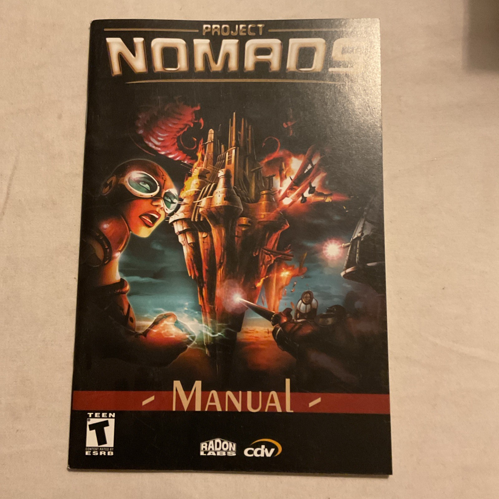 Project Nomads REPLACEMENT PC Game Manual Pre Owned Vintage 2002