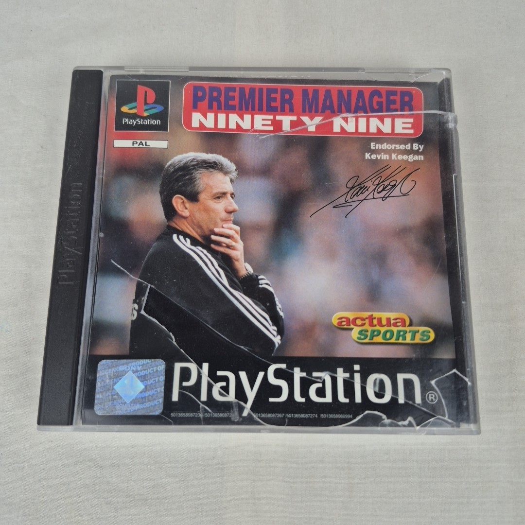 Premier Manager 99 Sony PlayStation 1 PS1 PAL Soccer Football Actua Sports