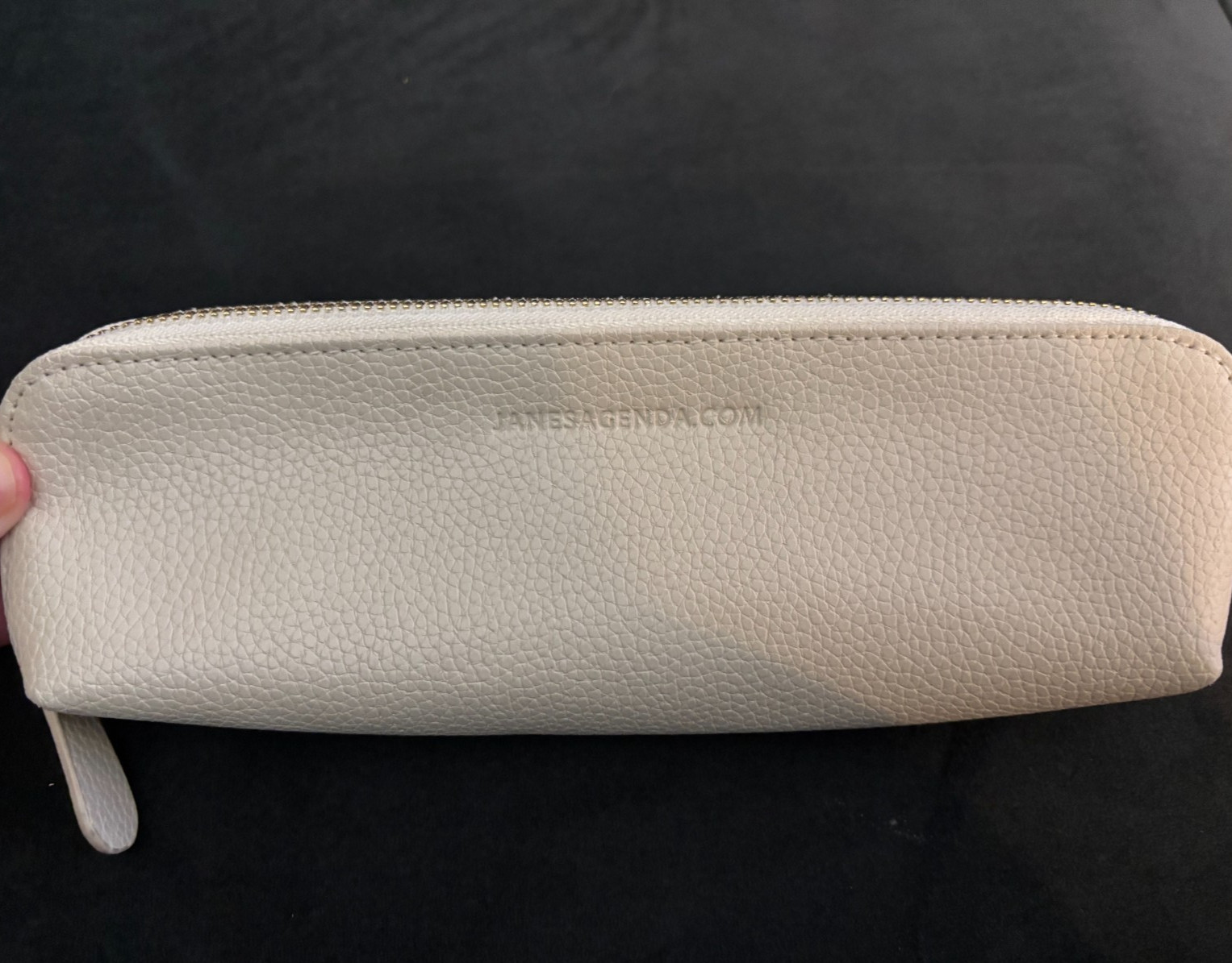 Jane\'s Agenda Pen Pouch, Ivory, Excellent Used Condition