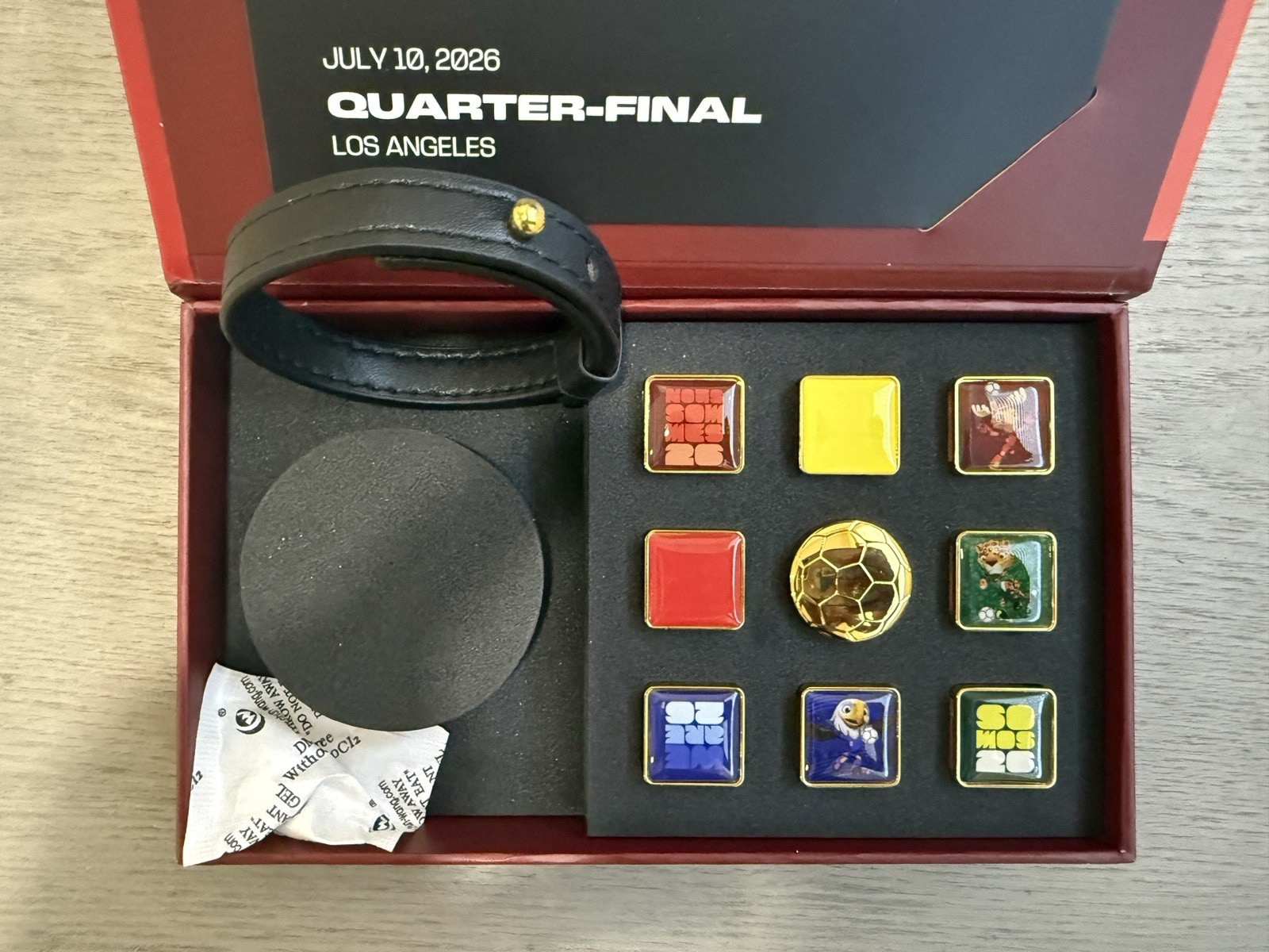 UEFA Champions League Quarter-Final Multicolor Pin Set in Box, 2026 LA