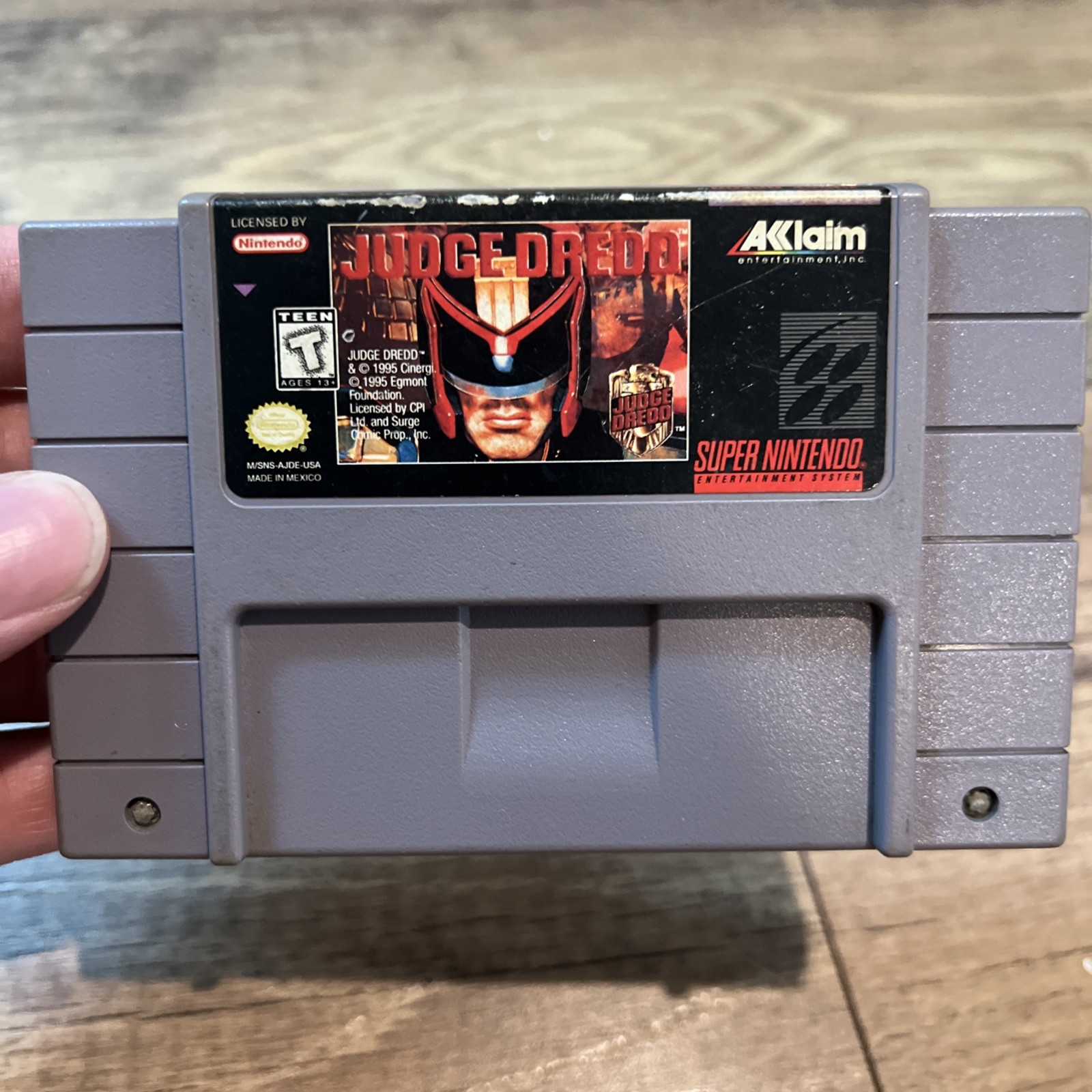 Judge Dredd SNES Authentic Tested and Working