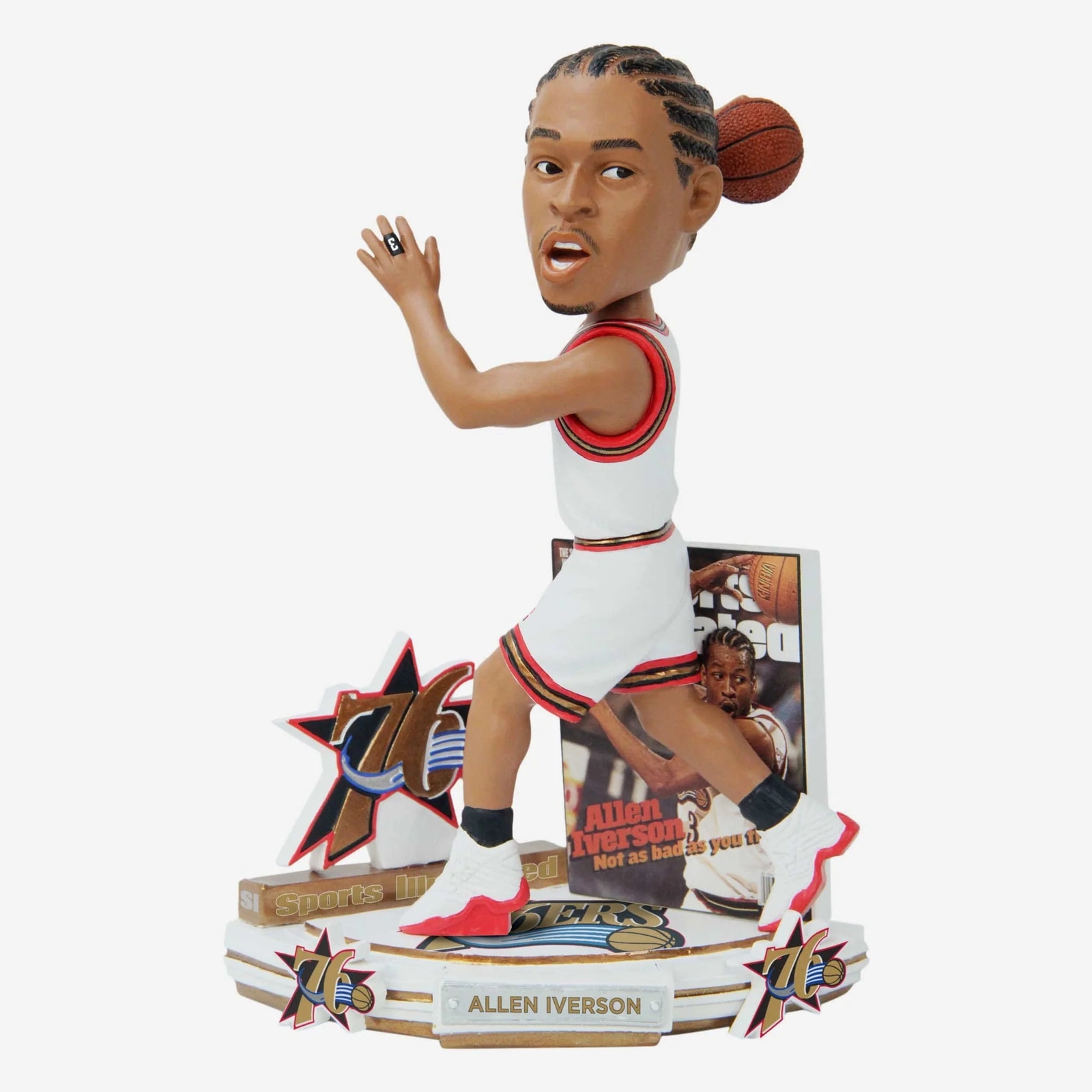 Allen Iverson Philadelphia 76ers Sports Illustrated Cover Bobblehead NBA