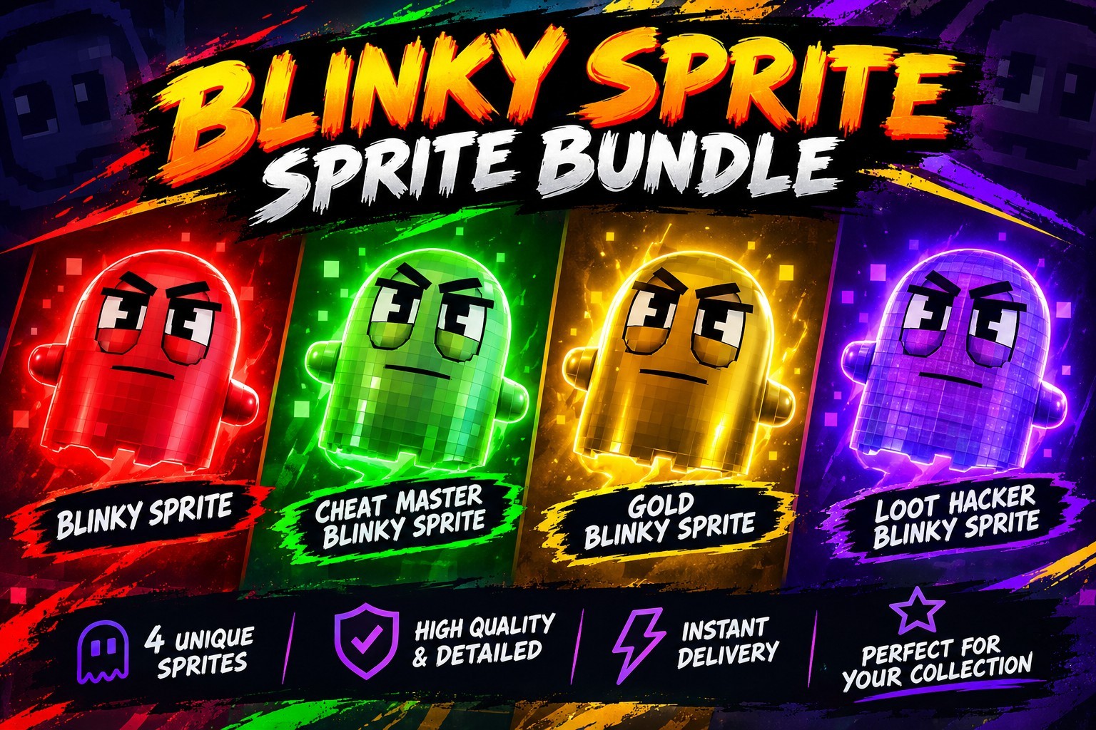 Bundle All Blinky Sprites | You Keep It 