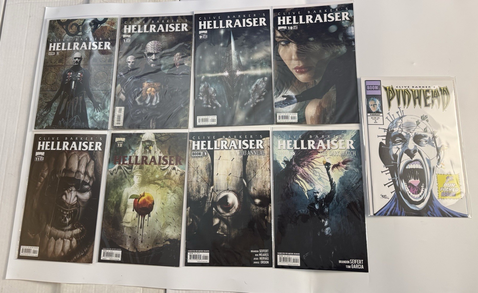 Clive Barker’s Hellraiser #1-12 + Dark Watch + Pinhead #1 + Annual Boom 2011 Lot