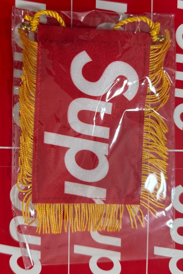 Supreme Mini Flag Red FW26 Free Gift Box Logo Authentic Ships Same Day