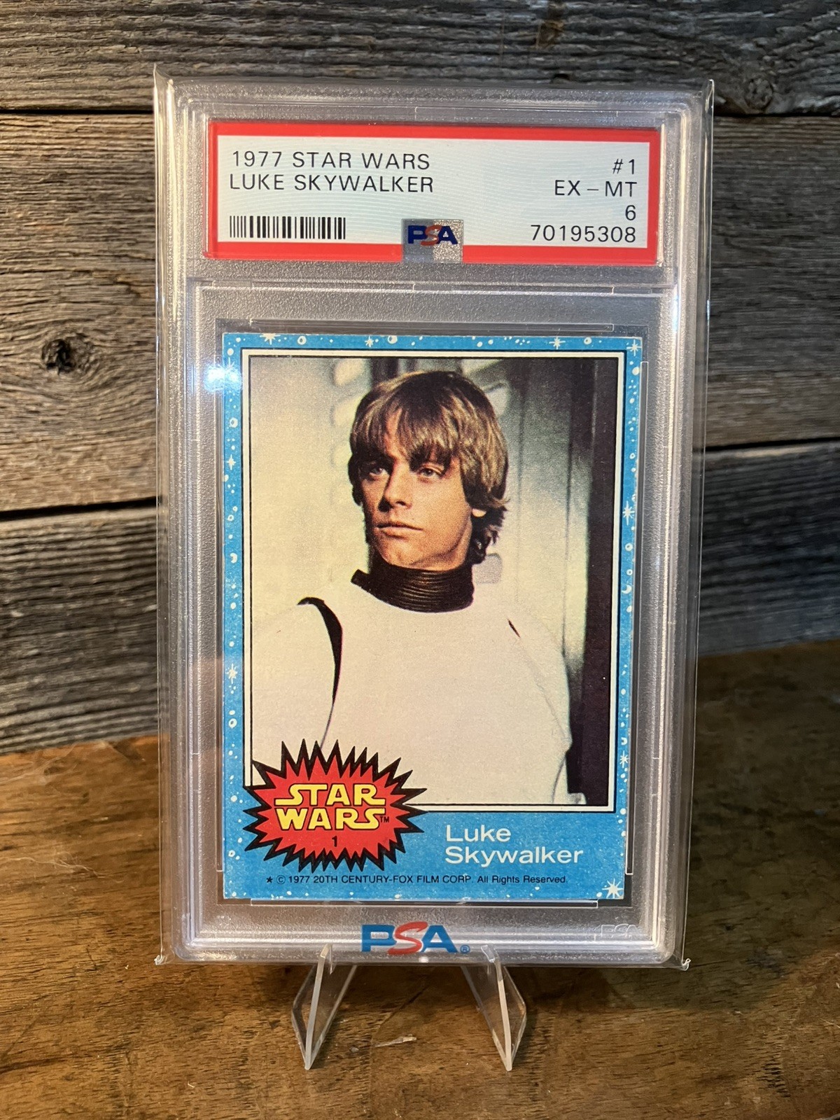 1977 Topps Star Wars Luke Skywalker #1 PSA 6 Vintage Holy Grail ctr’d Beautiful
