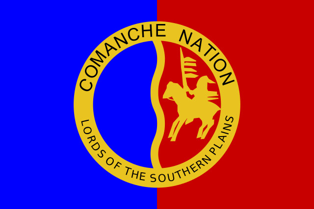 Flag of the Comanche Nation Self-adhesive Vinyl Decal