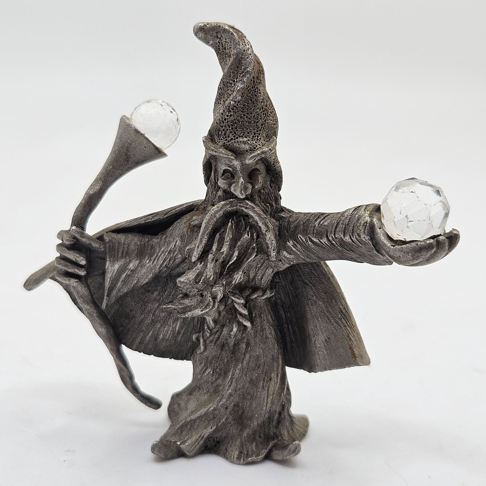 VTG Spoontiques 1985 Wizard Pewter Figurine Fantasy Figure #591