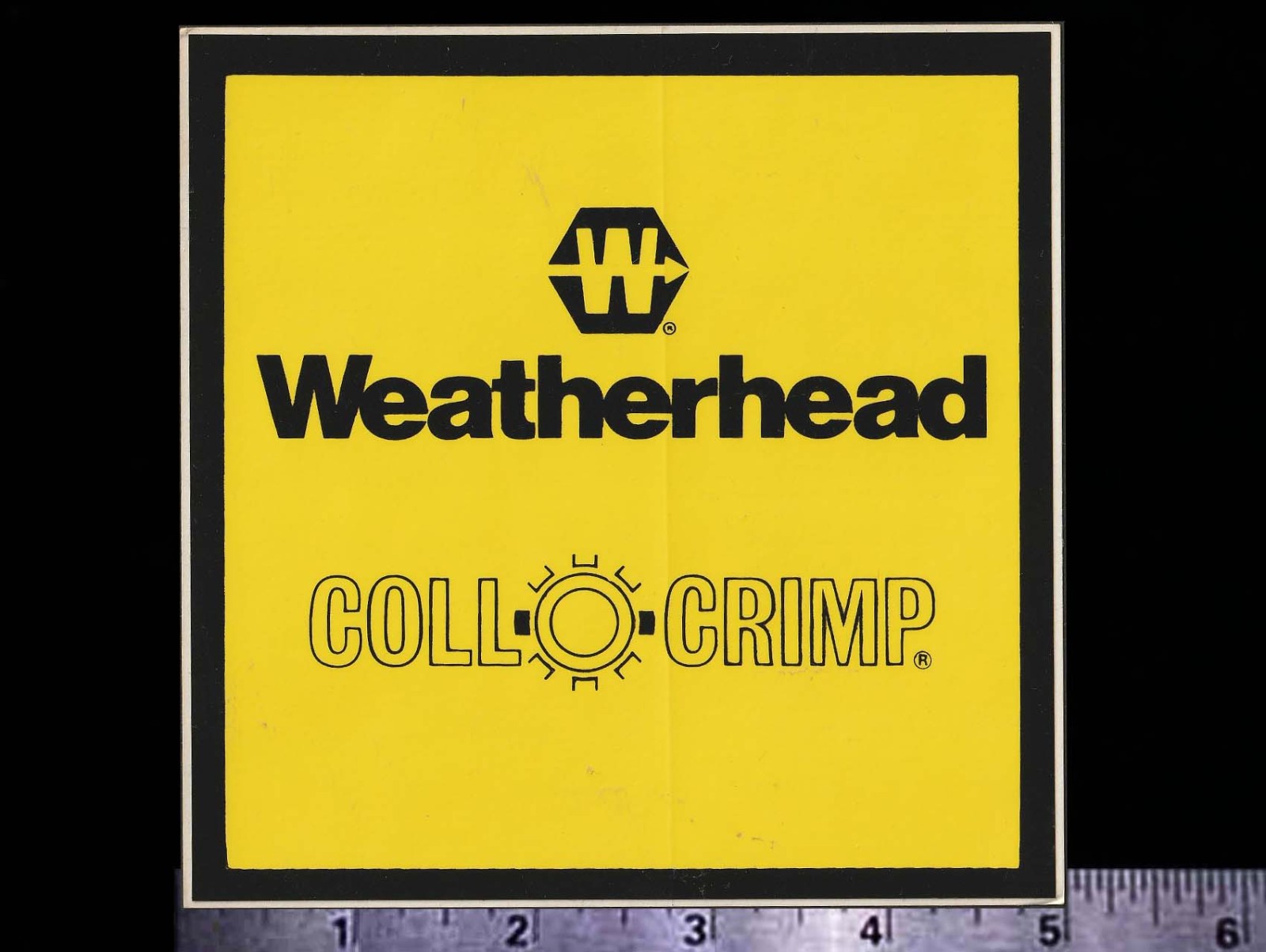 WEATHERHEAD Coll Crimp Fittings - Orig Vintage 1970\'s 80’s Racing Decal/Sticker