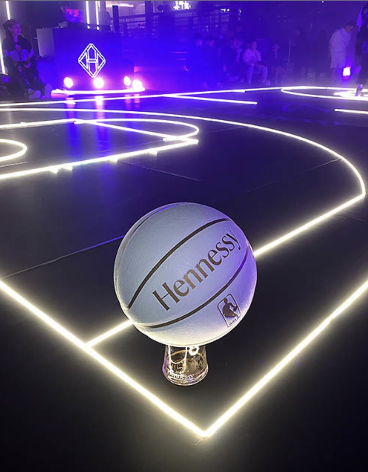 Hennessy NBA Basketball Full Size White Brand New