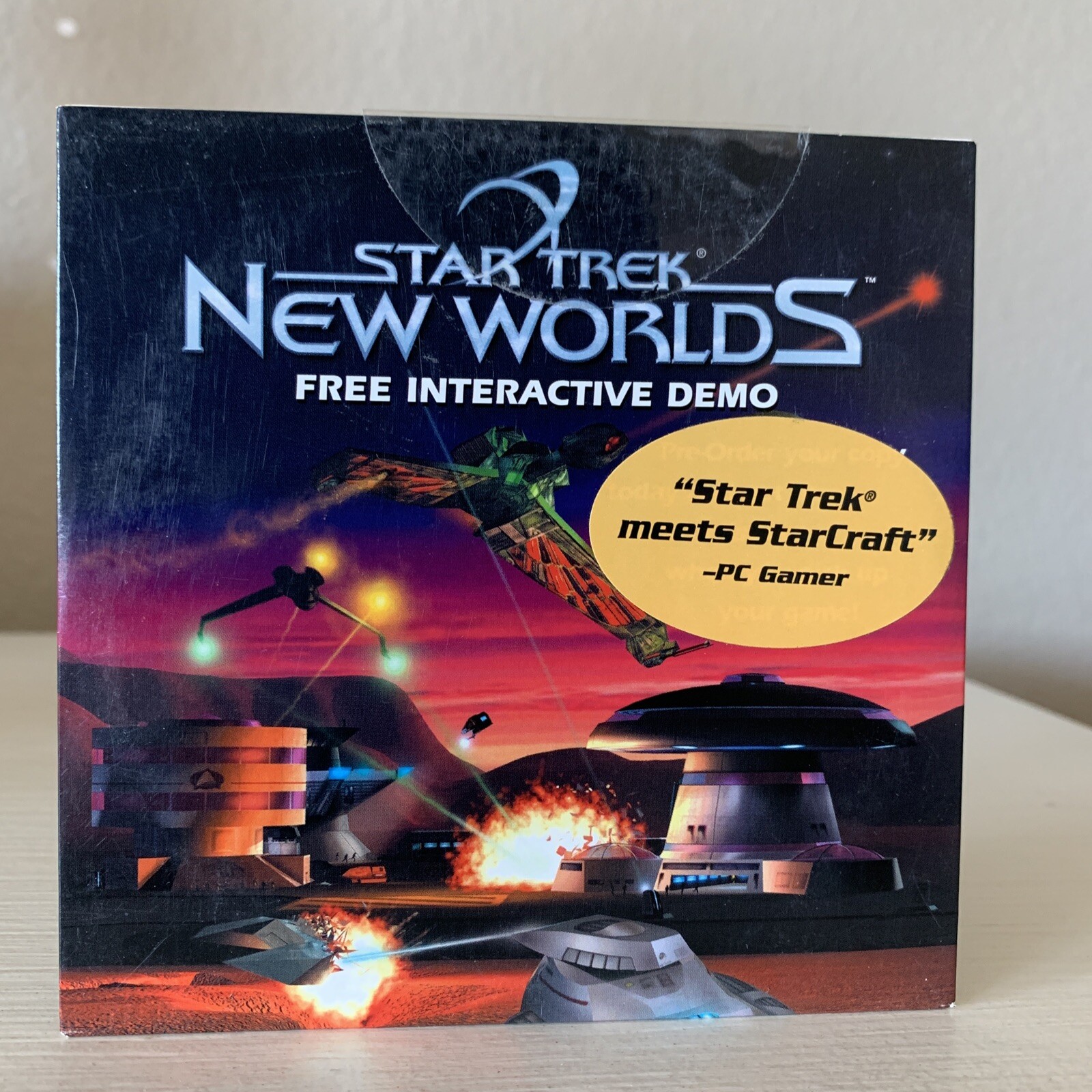 Star Trek New Worlds Interactive PC CD Demo RARE Collectible VTG Promo Brand New