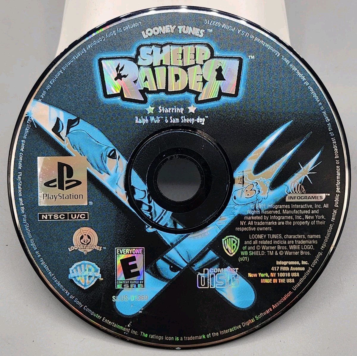 Looney Tunes Sheep Raider Sony PlayStation PS1 Game DISC ONLY Tested