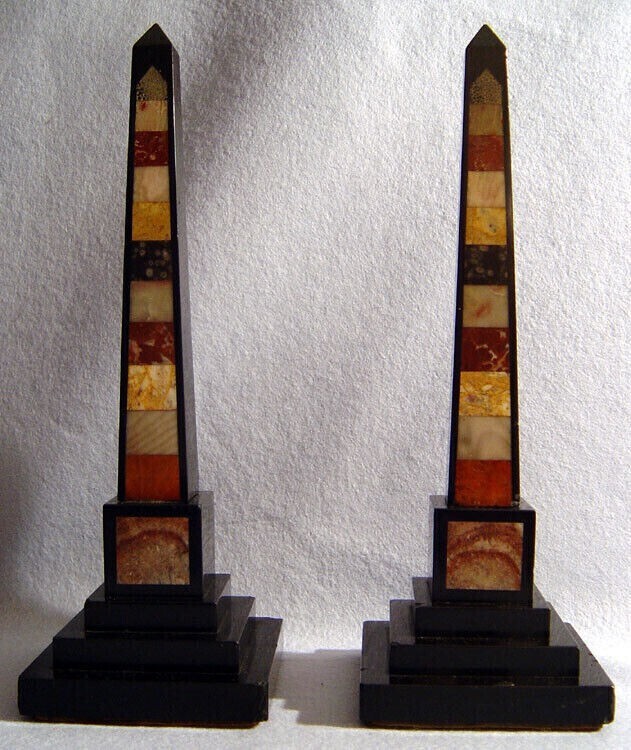 Polished Marble Obelisk – Luxury Home Decor Stone Figurine Sculpture