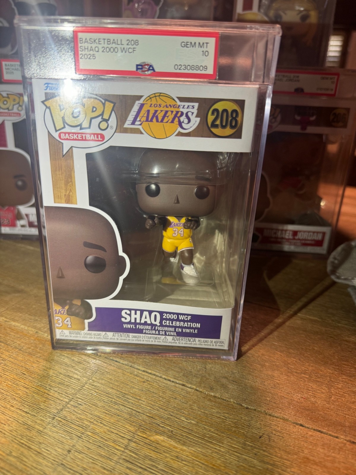 Funko Pop Basketball #208 Shaq 2000 WCF Celebration 2025 PSA 10 Gem Mint