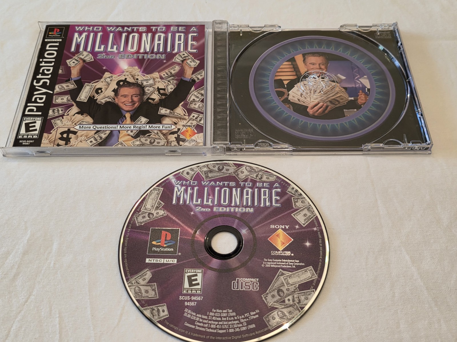 Who Wants to Be a Millionaire: 2nd Edition  PlayStation 1 PS1 CIB Reg Card Mint