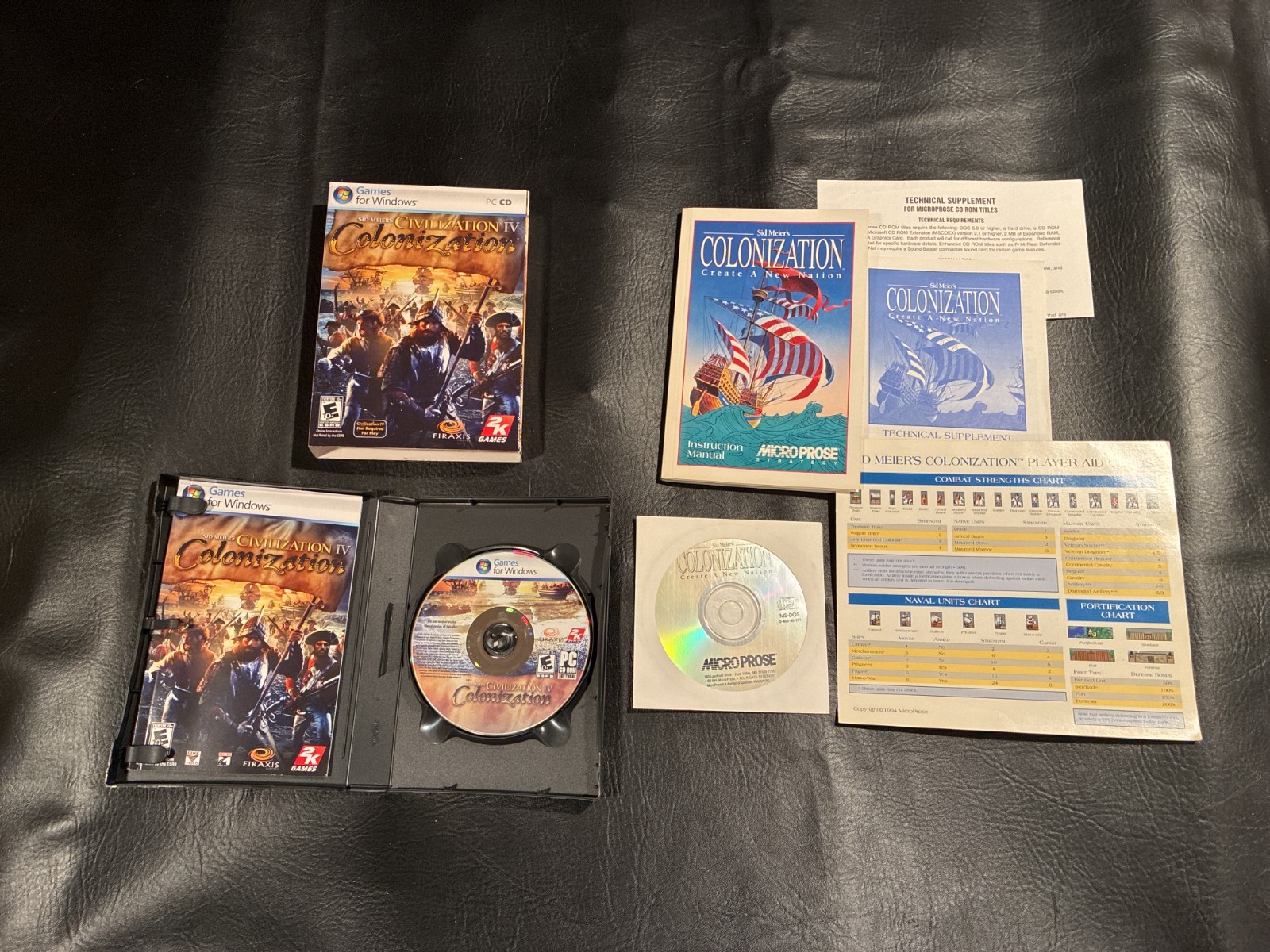 Sid Meier's Colonization + Civ IV Remake Bundle - CD + Manual - PC Windows