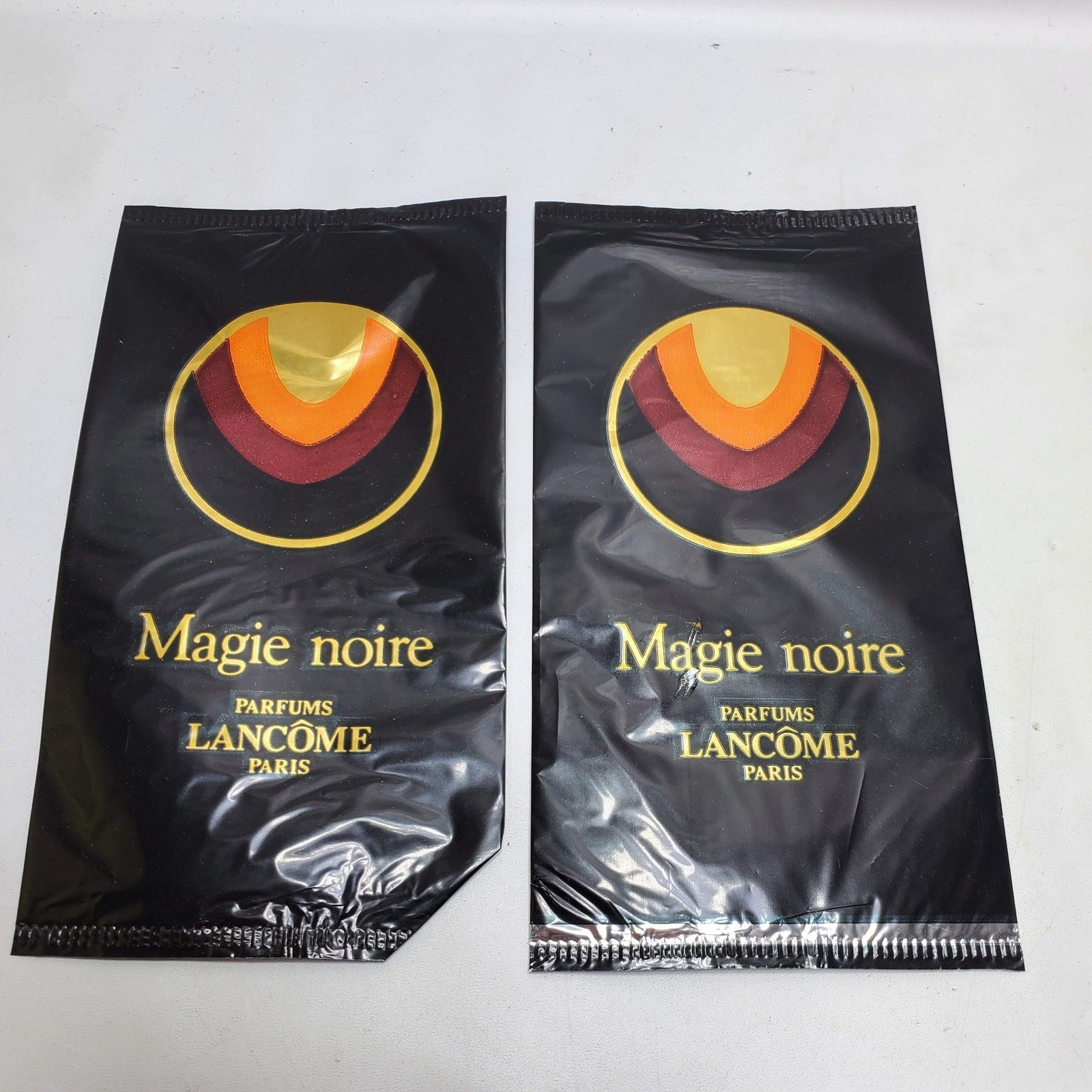 Lancome Magie Noire Perfume Samples Black Vintage Fragrance Paper Set of 2 NEW