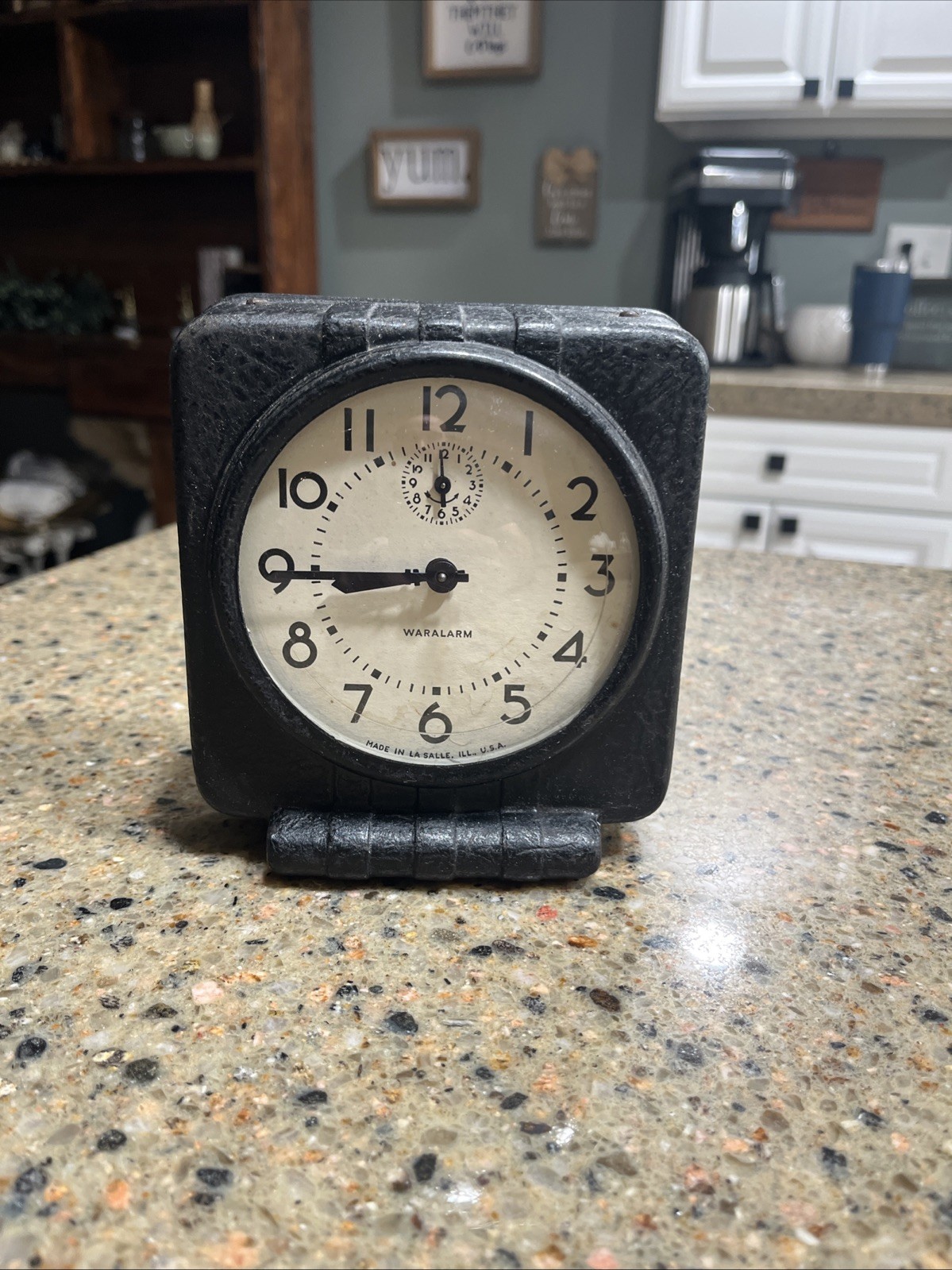 Westclox “Waralarm” 1943-1944 WWII Functioning Alarm Clock-Great Condition