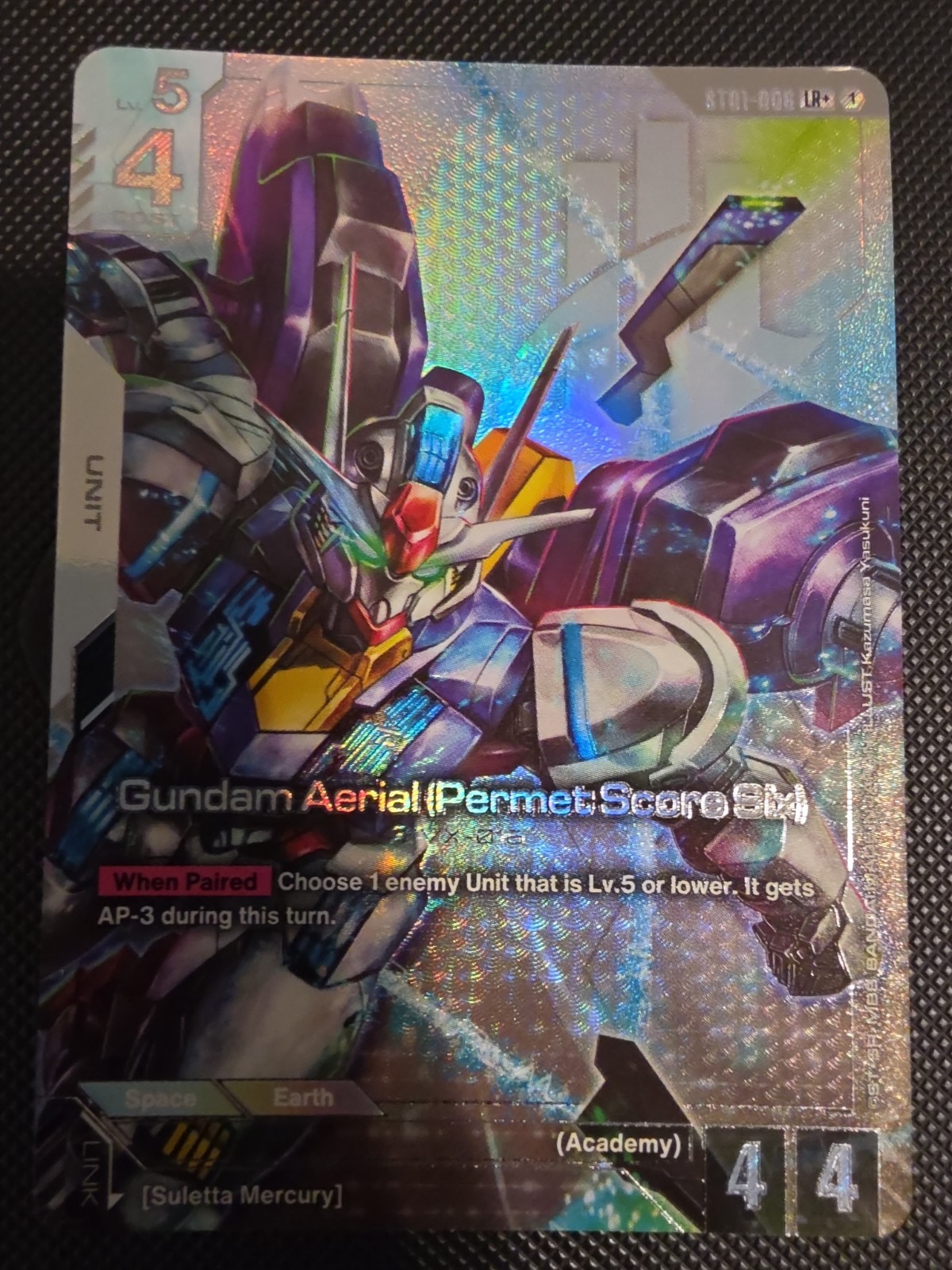 Gundam Card Aerial Permet Score Six ST01-006 Alt LR+ Near Mint NM E/T