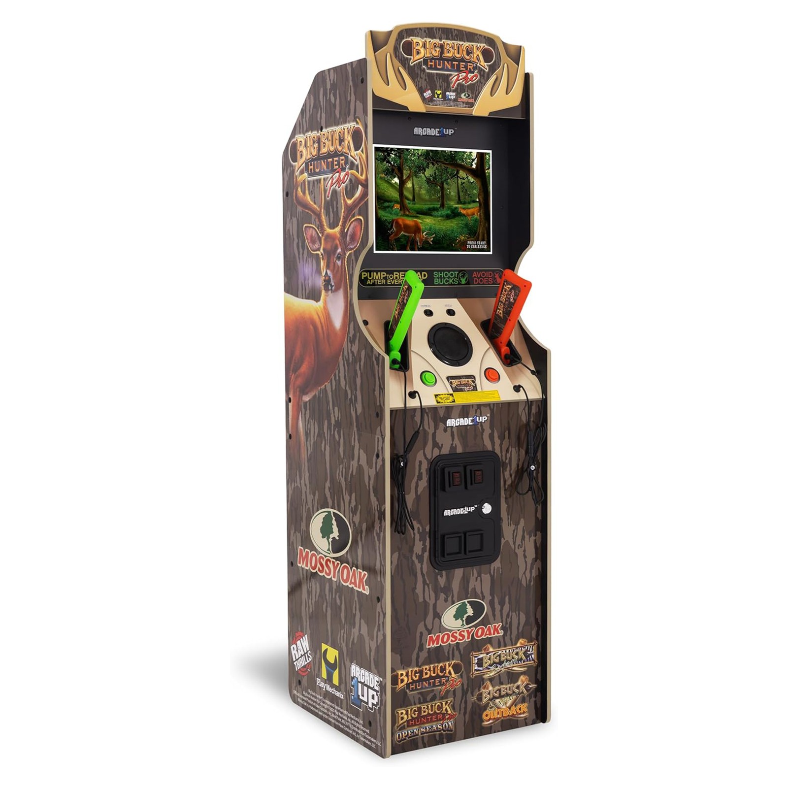 Big Buck Hunter Mossy Oak Deluxe Arcade Machine