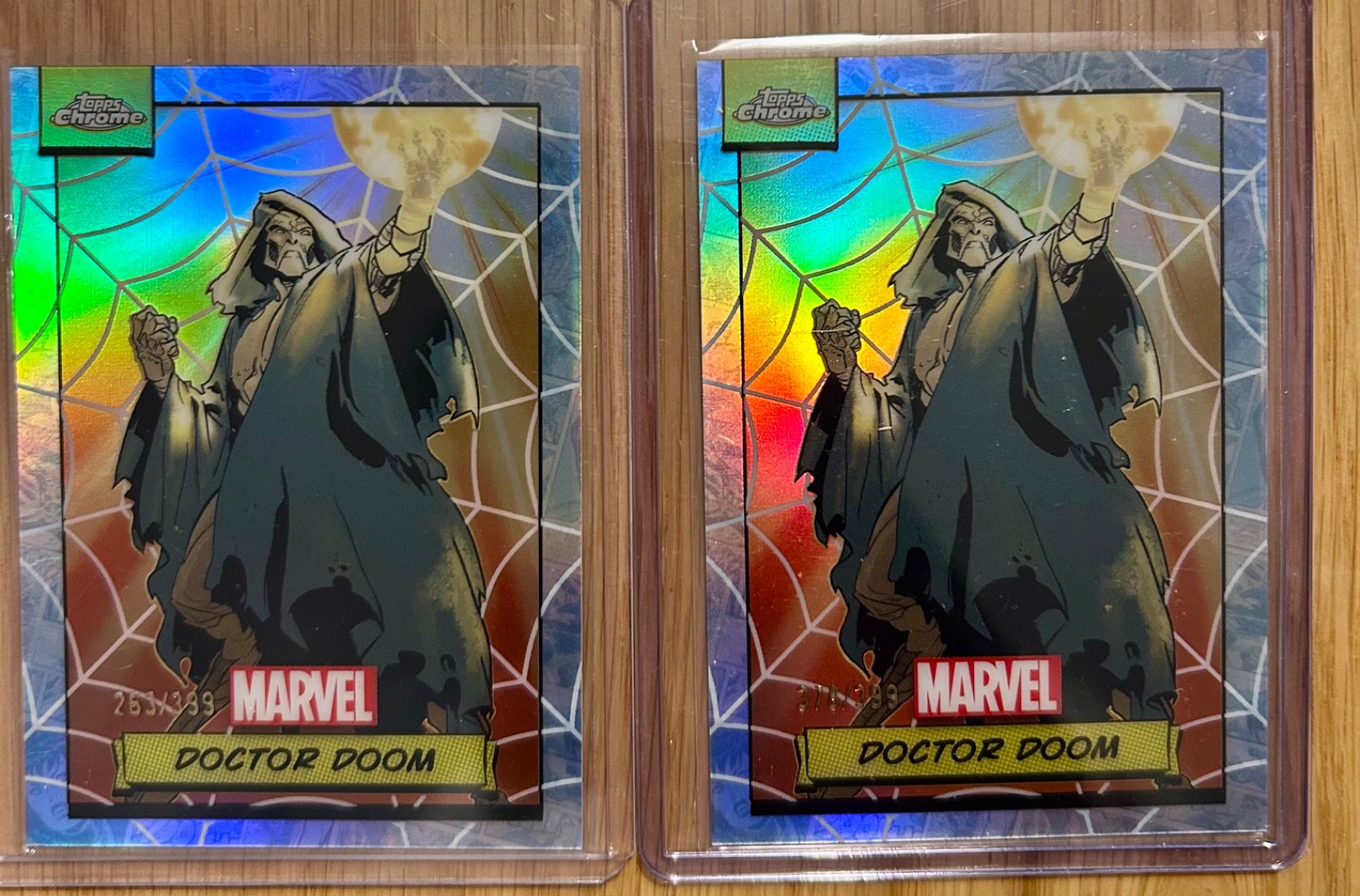 2024 Topps Chrome Marvel x2 Doctor Doom Spider Web Refractor /399 #61