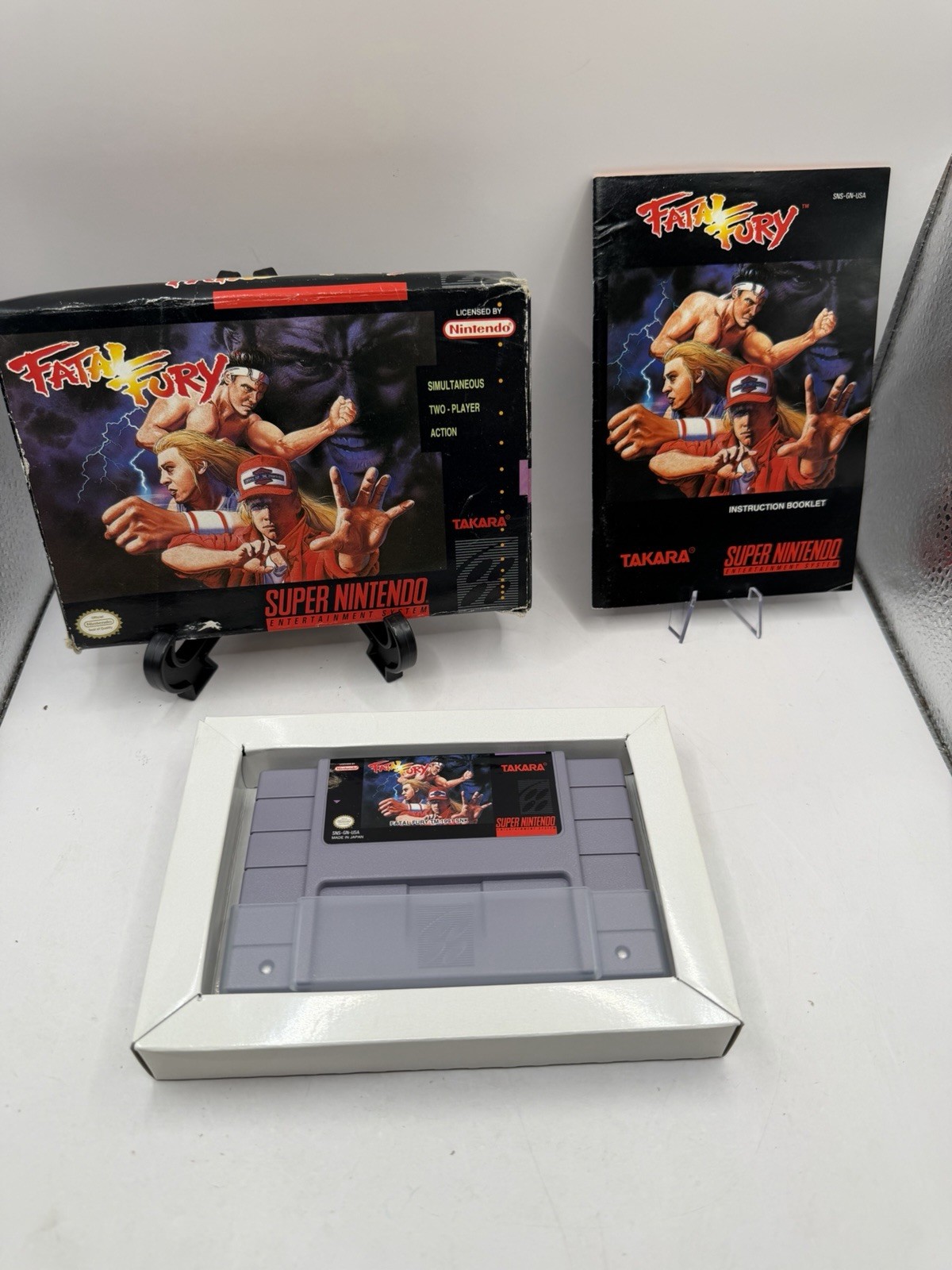 Fatal Fury (Super Nintendo Entertainment System, 1992) Complete Fast Shipping
