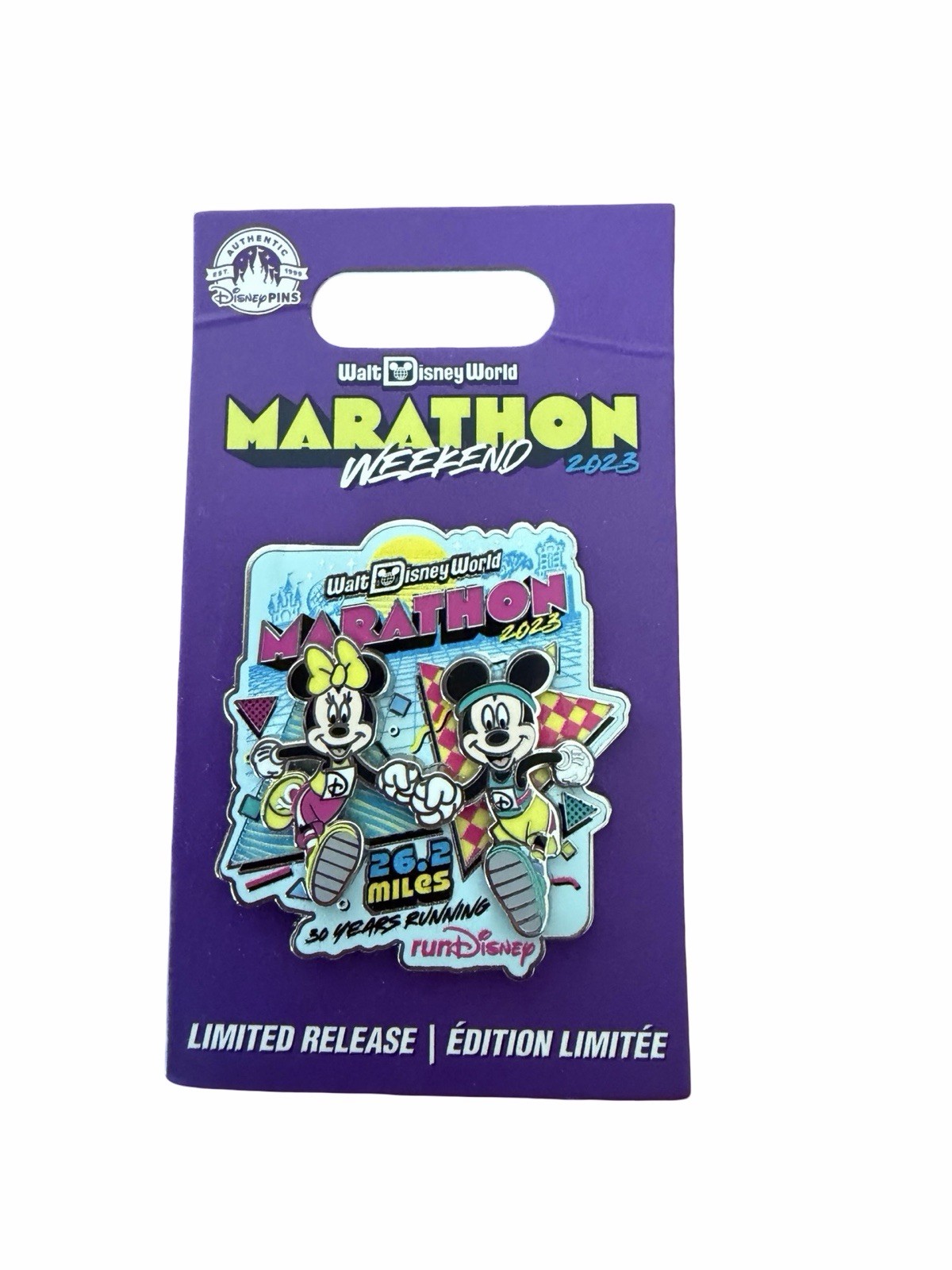 Disney Marathon Weekend Pin 2023 Minnie And Mickey Limited Release