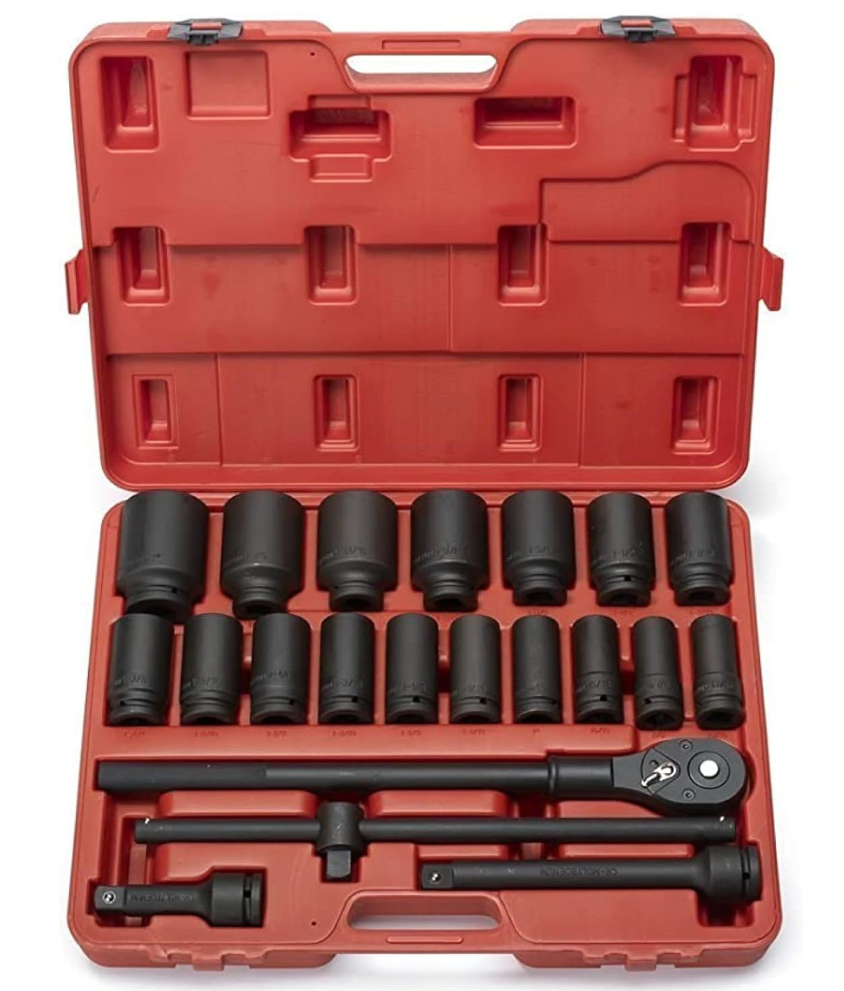 NEIKO 02409A 3/4-Inch-Drive Deep Impact Socket Set, SAE Sizes 7/8