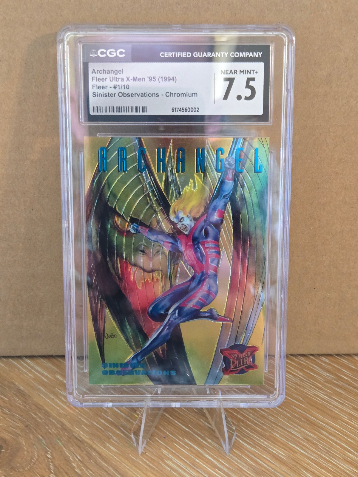 1995 Fleer Ultra X-Men Sinister Observations Archangel #1 CGC 7.5