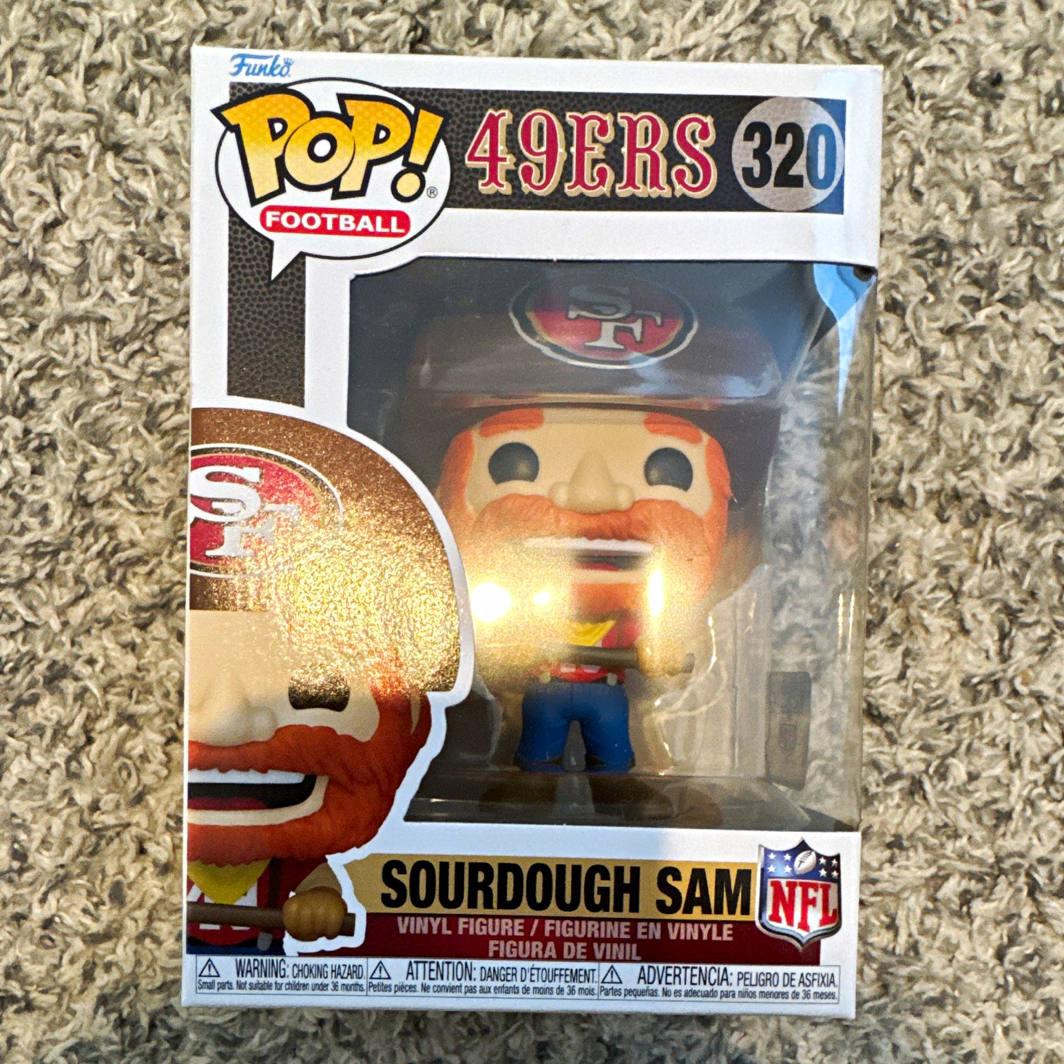 Funko Pop Vinyl San Francisco 49ers mascot Sourdough Sam #320 