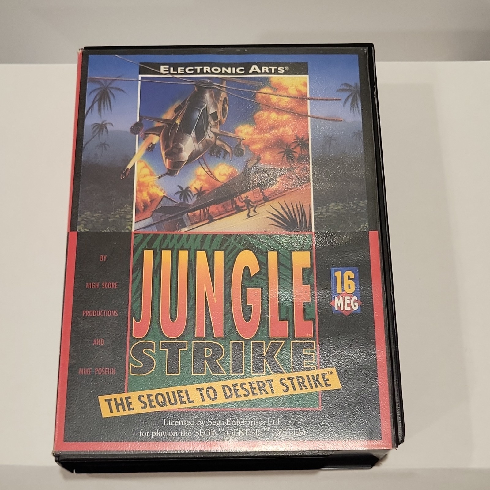 Jungle Strike: The Sequel to Desert Strike (Sega Genesis, 1993) Complete In Box