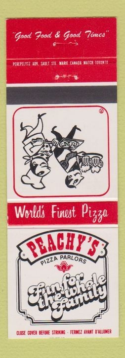 Matchbook Cover - Frenchy's Pizza Salt Ste Marie Sudbury North Bay Timmins ON