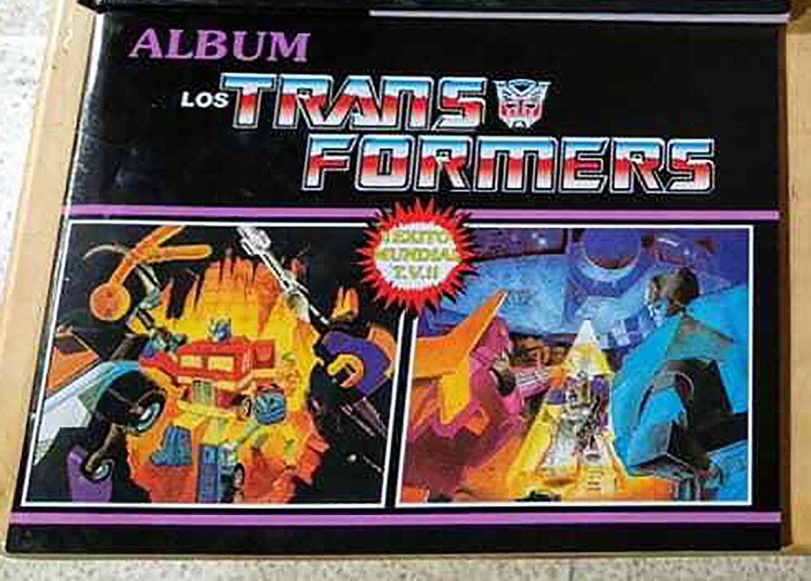 TRANSFORMERS NAVARRETE  - REEDITIONS- EMPTY ALBUM +  STICKERS PERU