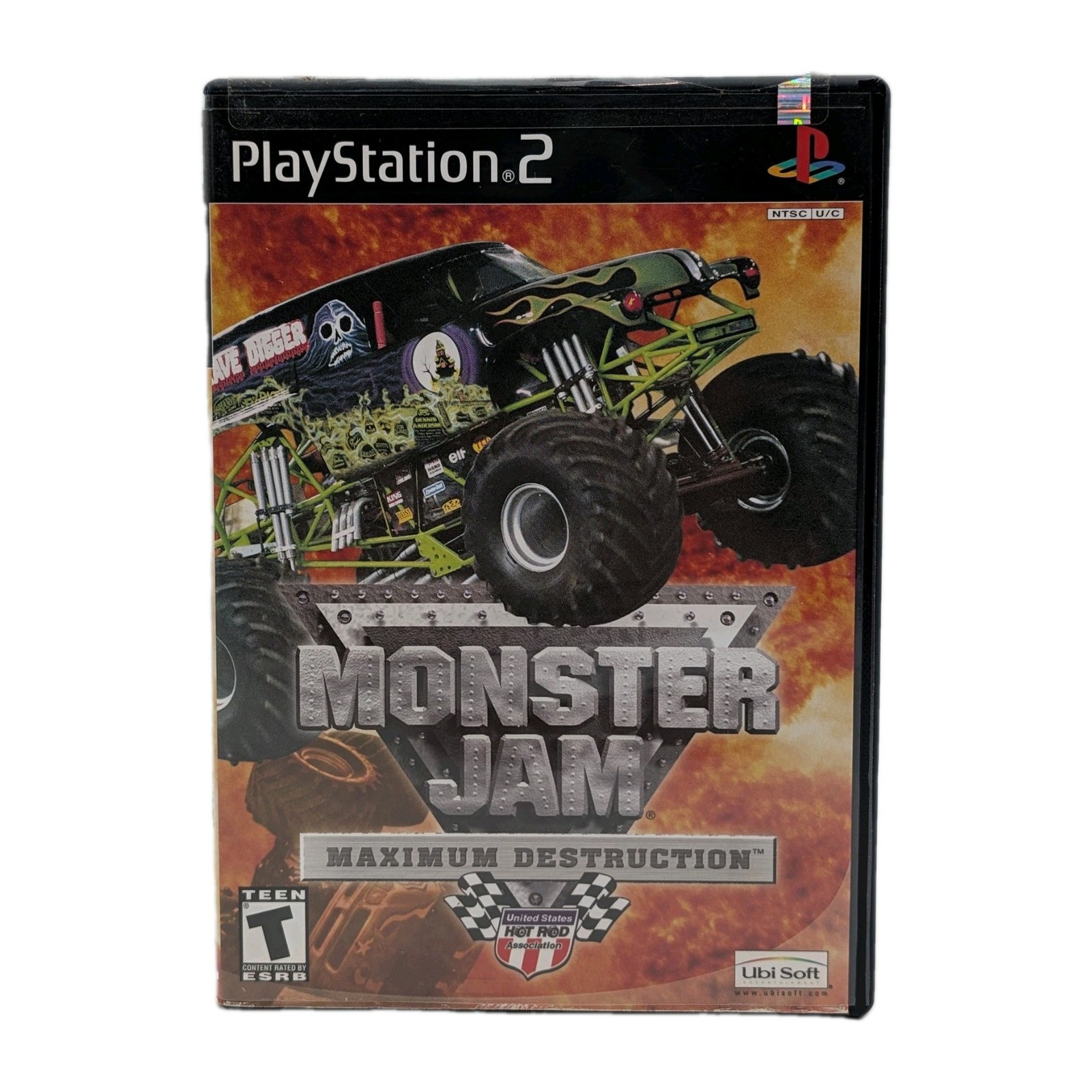 Monster Jam Maximum Destruction Sony PlayStation 2 PS2 CIB Grave Digger