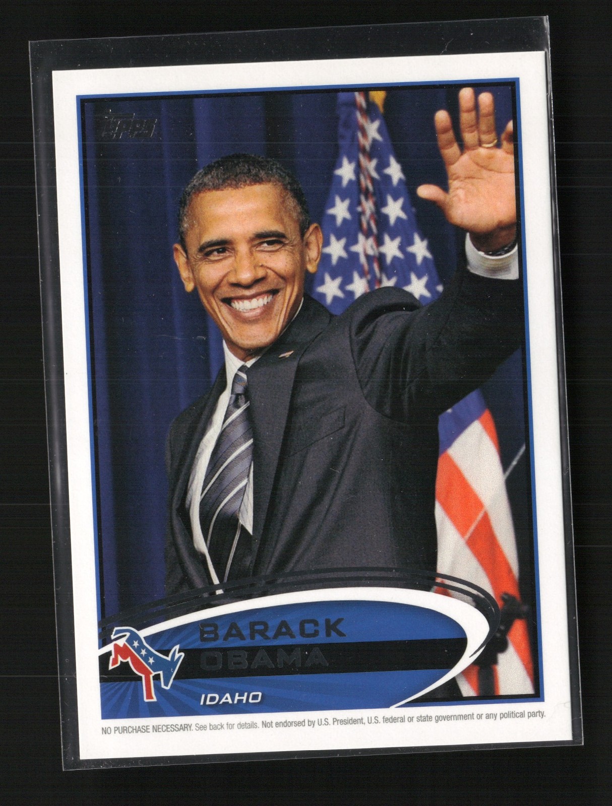 2012 Topps Update Presidential Predictor Barack Obama #PPO-12