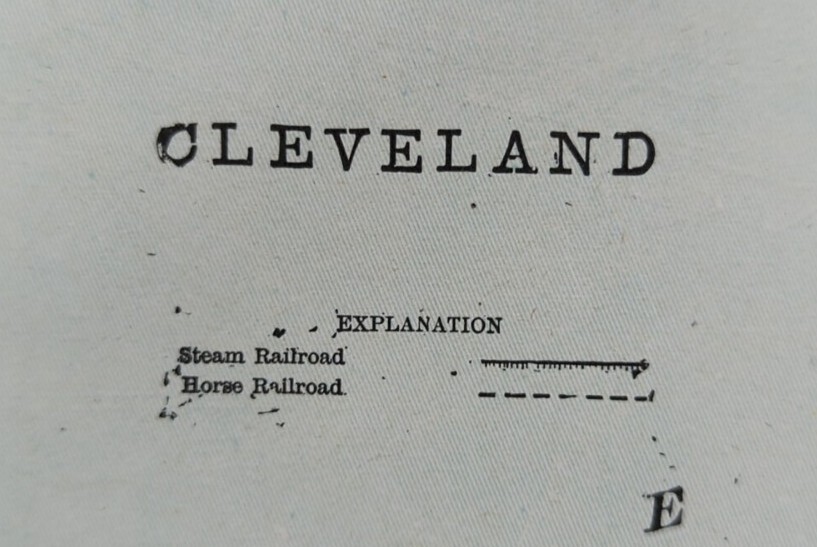 Vintage 1900 CLEVELAND OHIO Map 14\