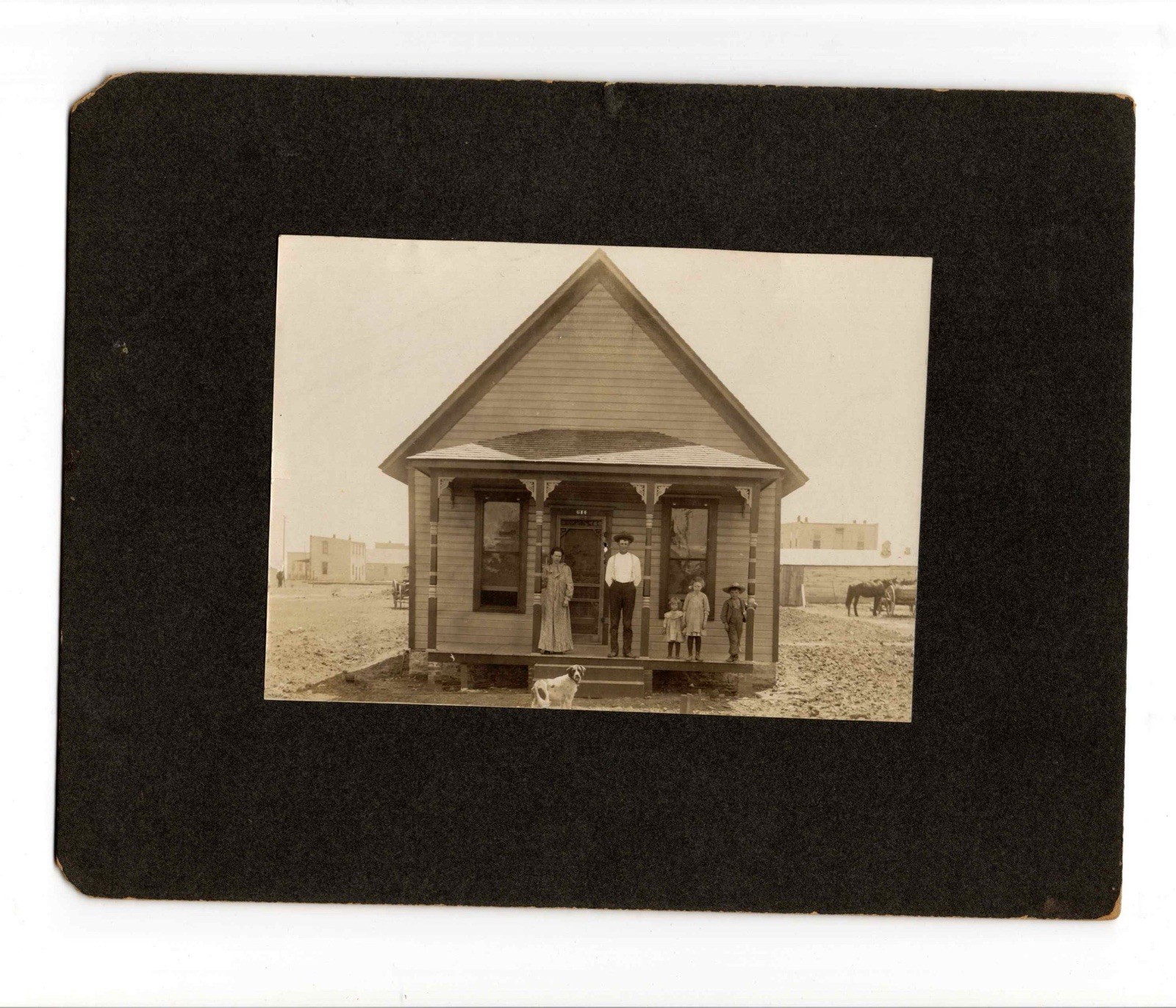 Antique c 1905 EARLY Home House 614 B Ave LAWTON Oklahoma Territory OK Photo 7x9
