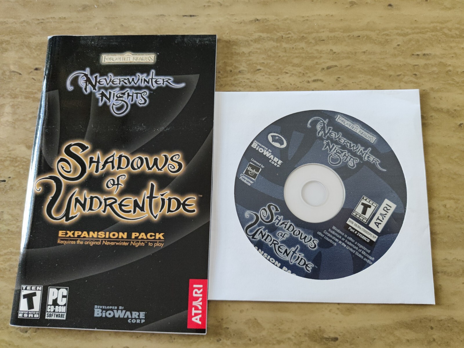 Neverwinter Nights: Shadows of Undrentide Expansion Pack (PC, 2003, NO BOX)