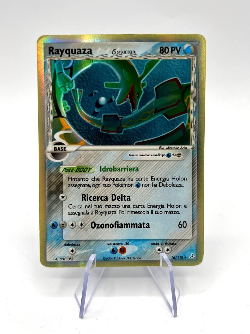 Pokemon Rayquaza 16/110 Species Delta Holo Ex Holon Phantoms ITA light played