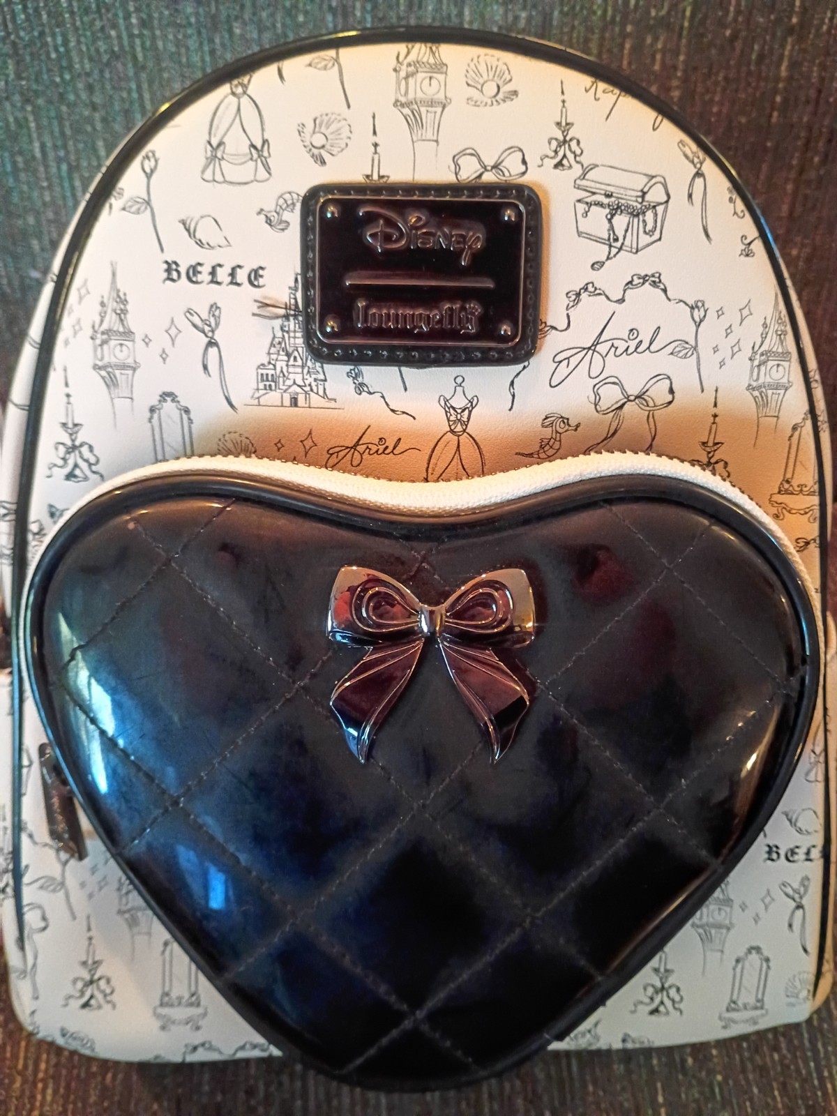 Loungefly Disney Princess Sketch Icons Mini Backpack, NEW WITH TAGS