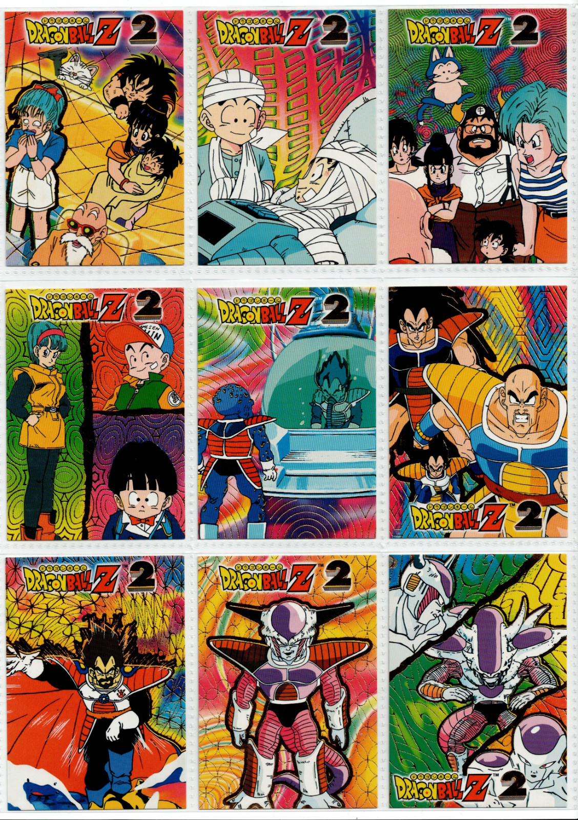 1999 Dragon Ball Z 2 Navarrete Cards - Master Set 110/110 Vtg Bulma Goku Frieza