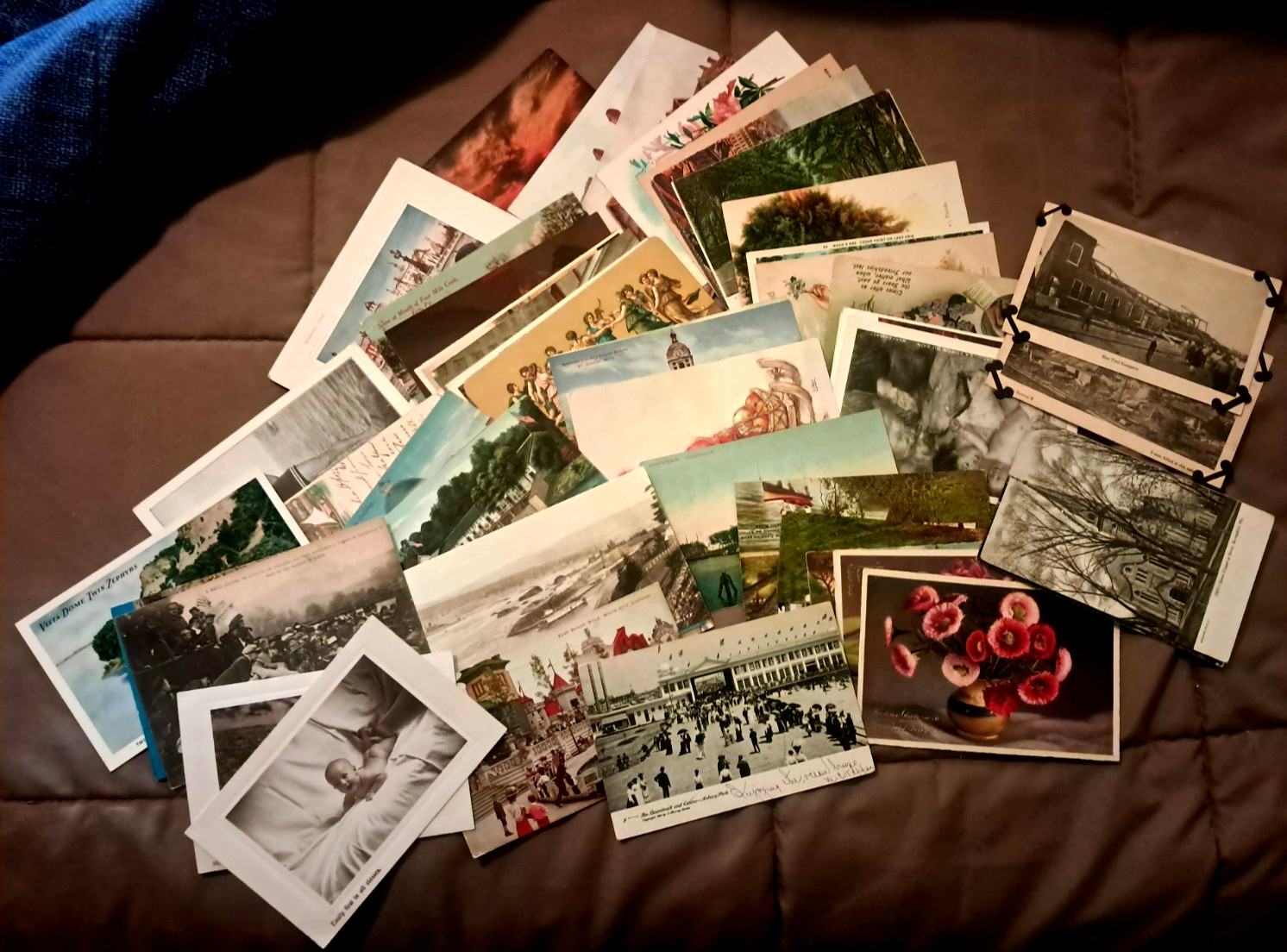 Lot 56 different Vintage/Antique/collectible Postcards POSTED/unposted, US/world