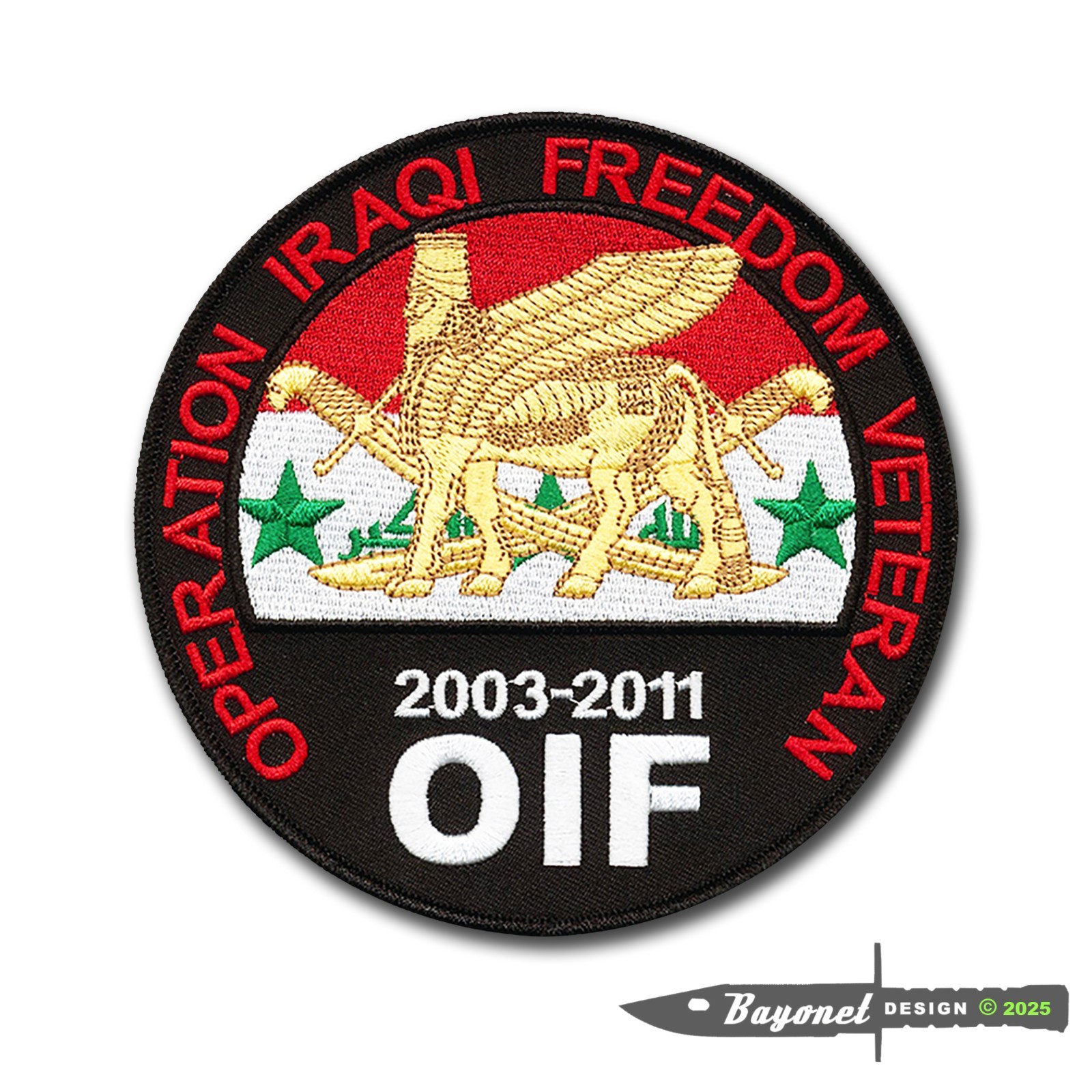 Large Operation Iraqi Freedom Veteran Patch (5