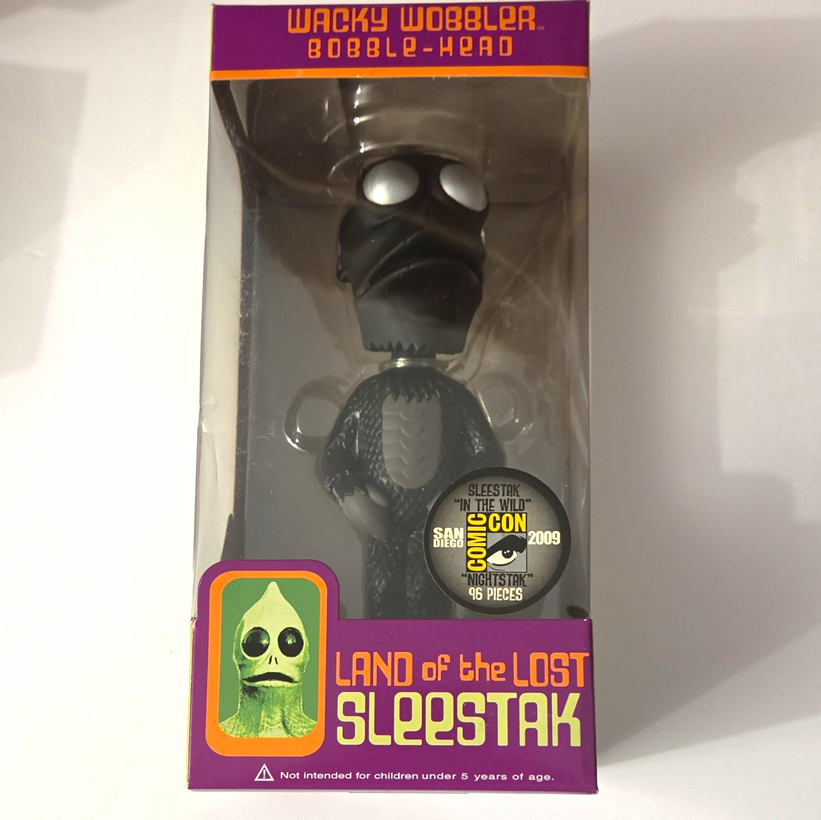 Funko Wacky Wobbler Sleestak Bobblehead Land of the Lost SDCC 2009 LE 96 Black