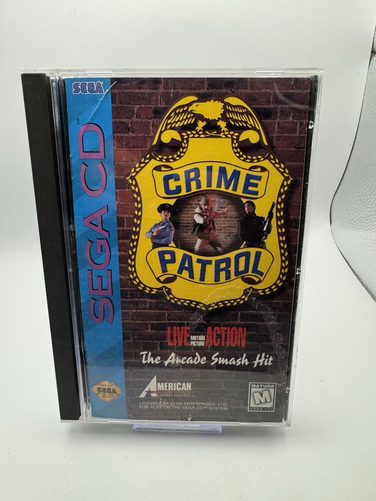 Crime Patrol American Laser Games Sega CD - Complete W/ Manual Tested See Pics