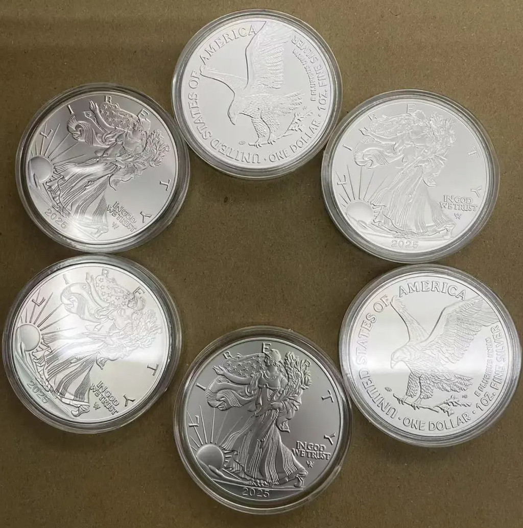 Lot of 5 - 2025 1 0.z .999 Fine American Eagle $💲 C.0.i.n. BU💲💲