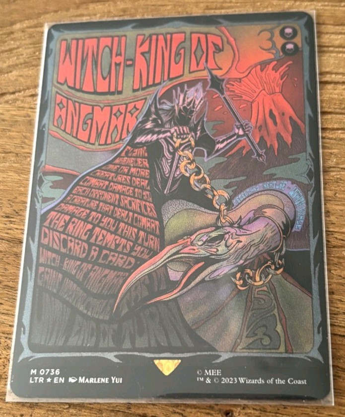 MTG Witch King of Angmar (Borderless Poster FOIL) Lord of the Rings - Near Mint