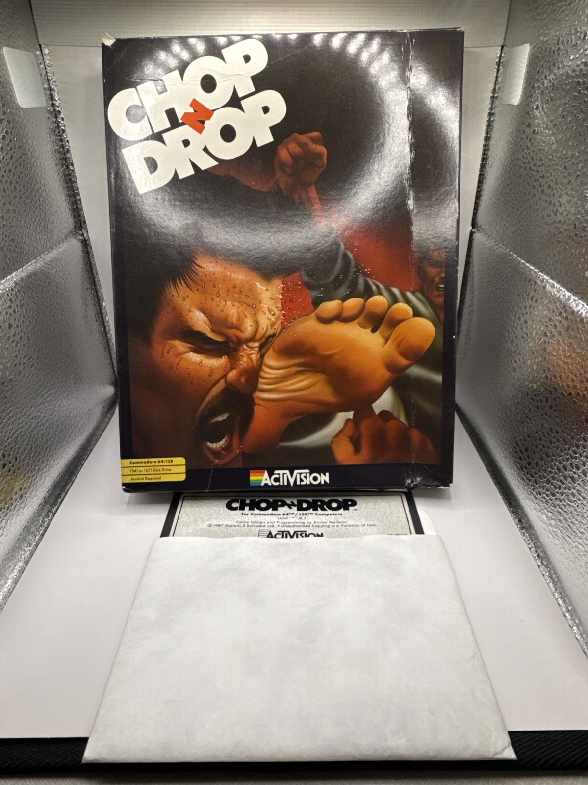 Chop N' Drop - System 3 ACTIVISION - Commodore 64 Disk And Box C64 128