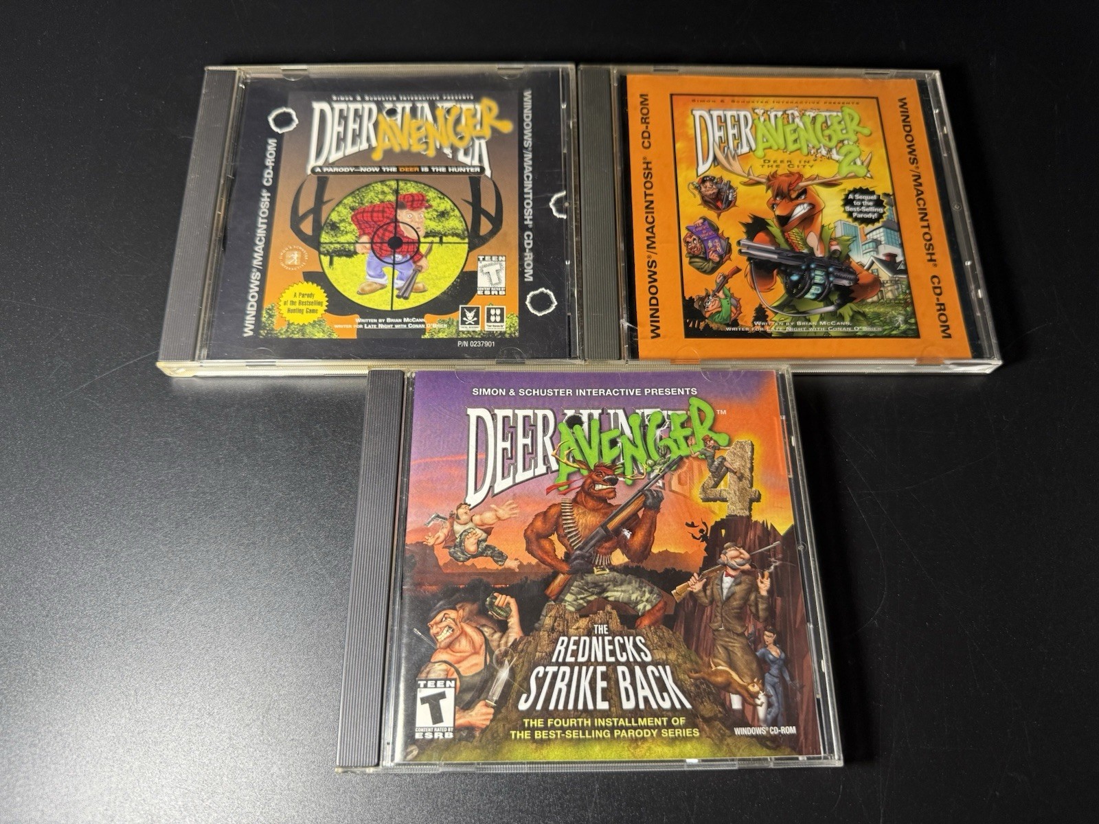 Deer Avenger 1,2,4 The Rednecks Strike Back PC CD-ROM, 2001 Computer Game Clean